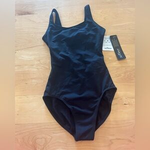 NWT So Danca Black Leotard (size junior, ~adult XS)
